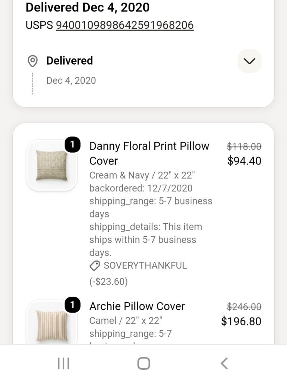 McGee & Co 24x24 Archie Pillow Cover - Picture 6 of 6